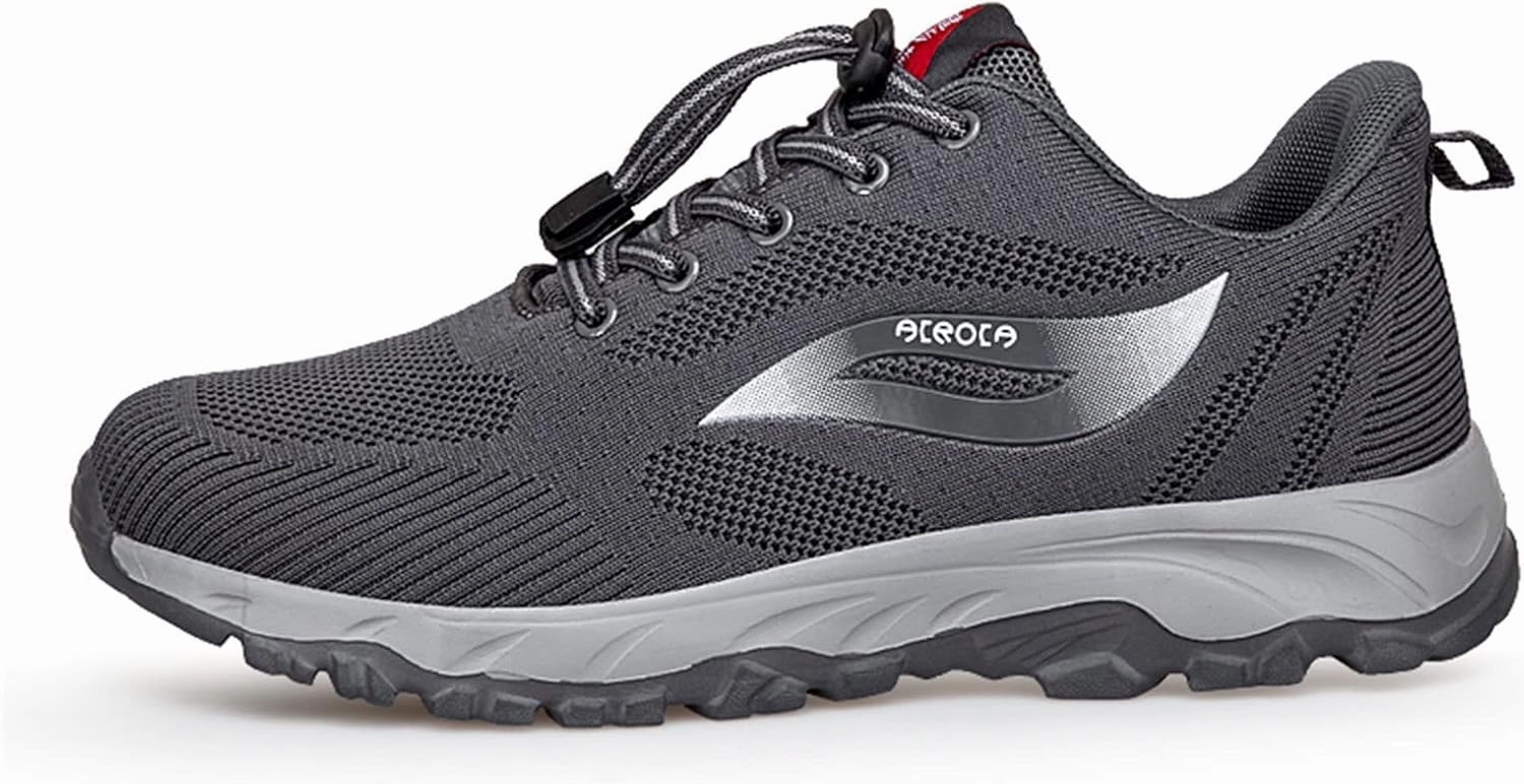 Moc Toe Sneakers Men Sneaker Slip On Tennis Shoes Men Running Shoes Lightweight Breathable Sport Athletic Shoes Non Slip Walking Shoes