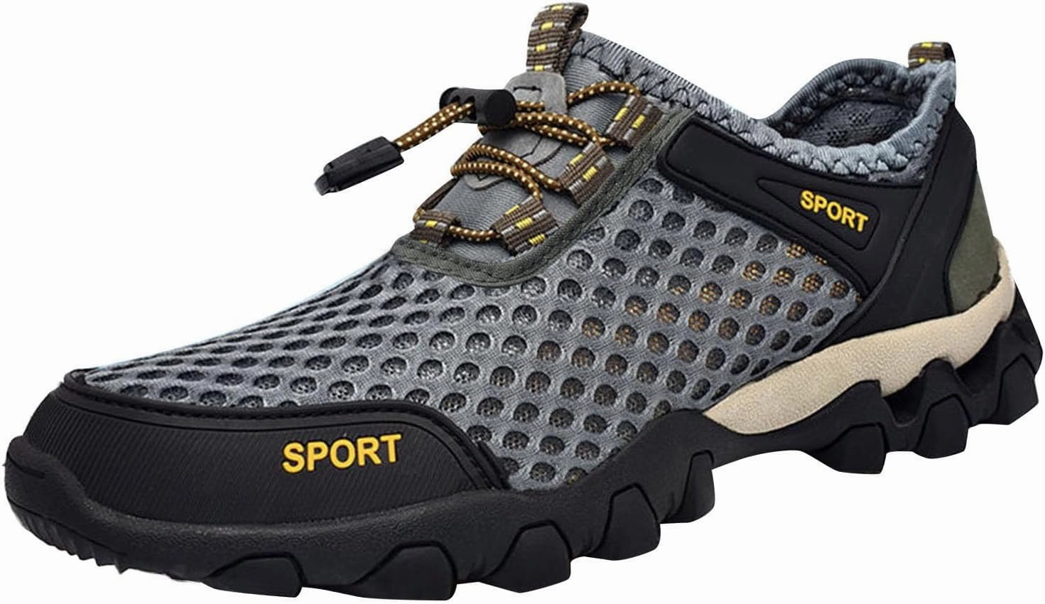 Men Summer Mesh Breathable Hiking Shoes Comfortable Walking Shoes Outdoor Travel Shoes Sneaker Rack for Men Bedroom Men Shoes Converse Chuck Taylor Day All Star High Top Casual Shoes