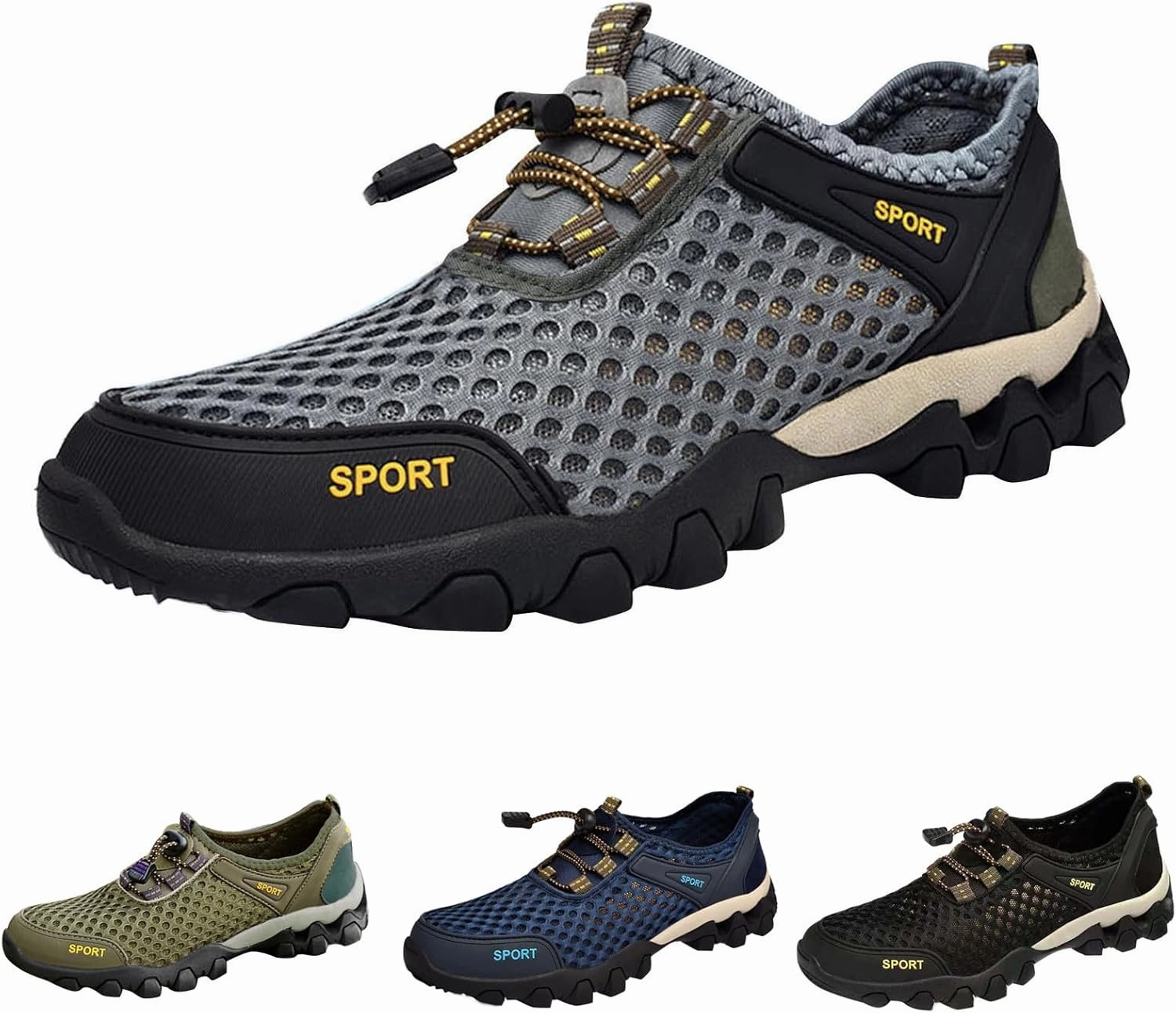 Men Summer Mesh Breathable Hiking Shoes Comfortable Walking Shoes Outdoor Travel Shoes Sneaker Rack for Men Bedroom Men Shoes Hope Casual Shoe
