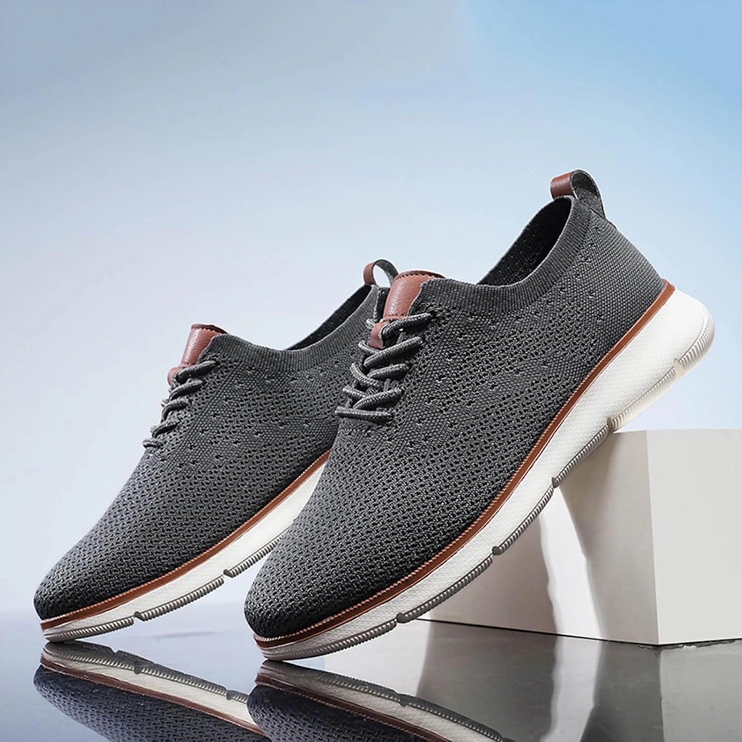 Flat Feet Running Shoe Men Tennis Shoes Men's Non Slip Running Shoes Light Breathable Casual Walking Shoes Sneakers Workout Sports Shoes