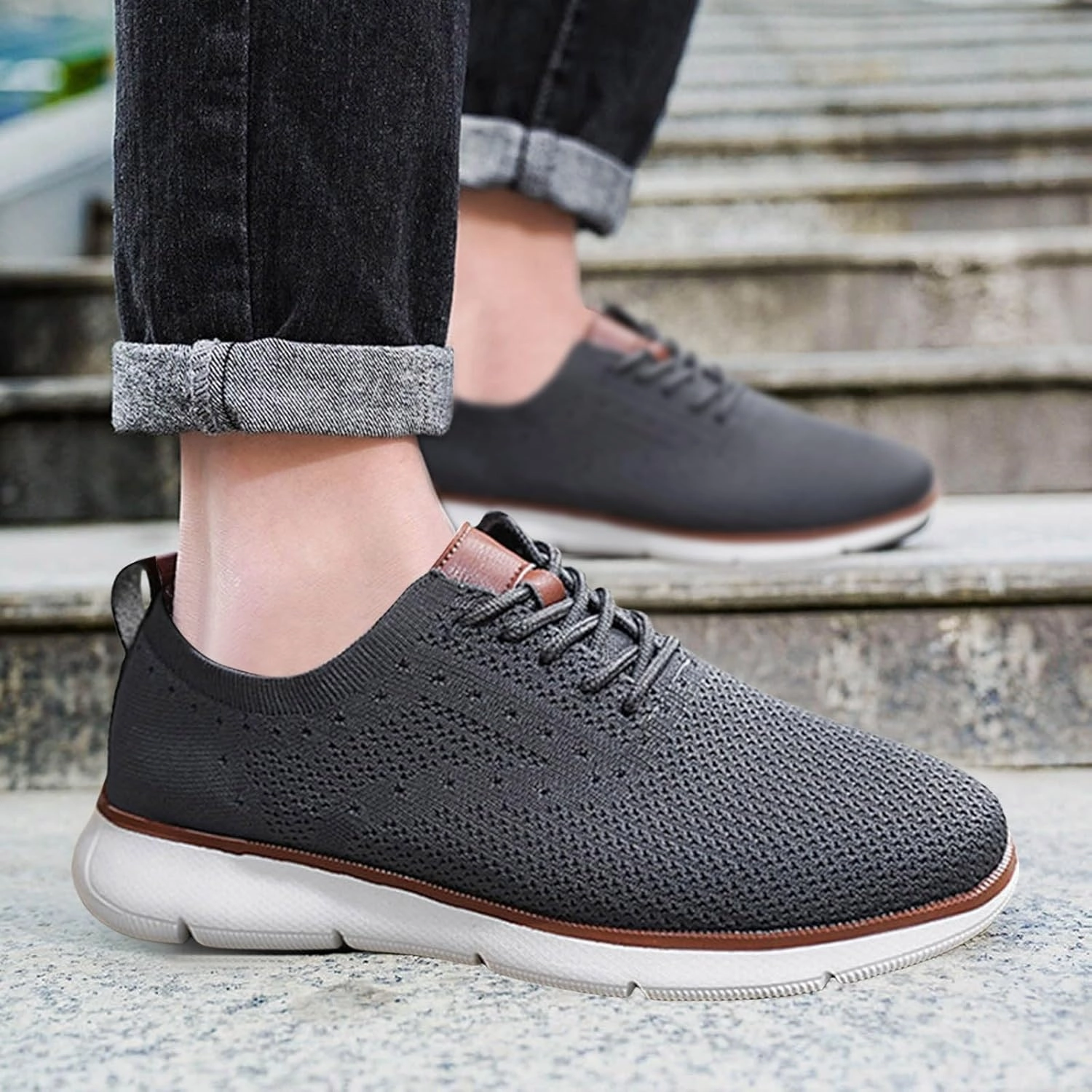 Men Tennis Shoes Men's Non Slip Running Shoes Light Breathable Casual Walking Shoes Sneakers Workout Sports Shoes Wide Fit Trail Running Shoes