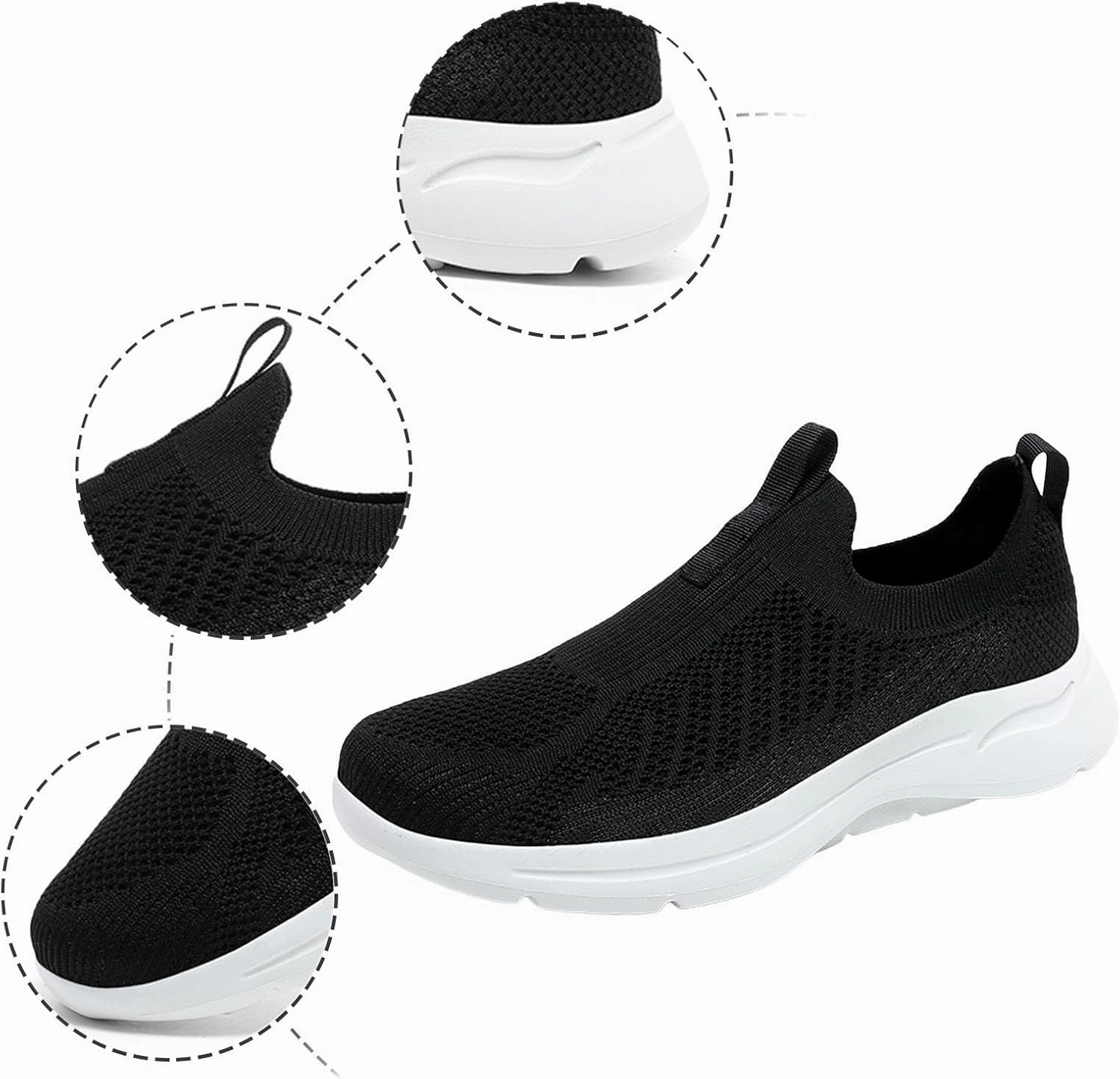 Men Tennis Shoes Mens Slip On Sneakers Men's Walking Shoes Athletic Sneakers Lightweight Workout Shoes Athletic Shoes Wash Sneakers In Washer