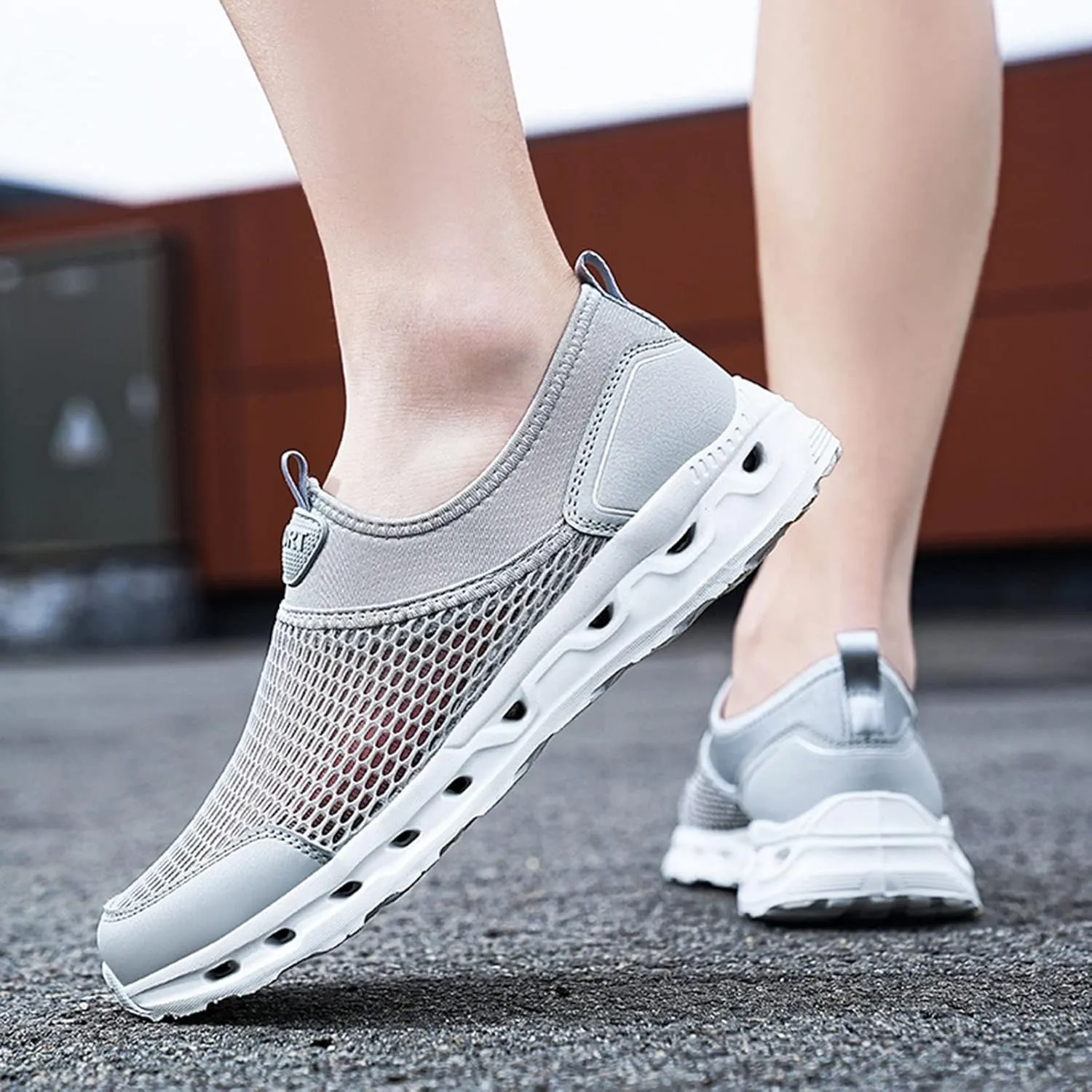 Mens Athletic Shoes Men's Fashion Sneakers Tennis Shoe for Men Slip on Shoe for Men Sport Mesh Sneaker Imdb Sneakers