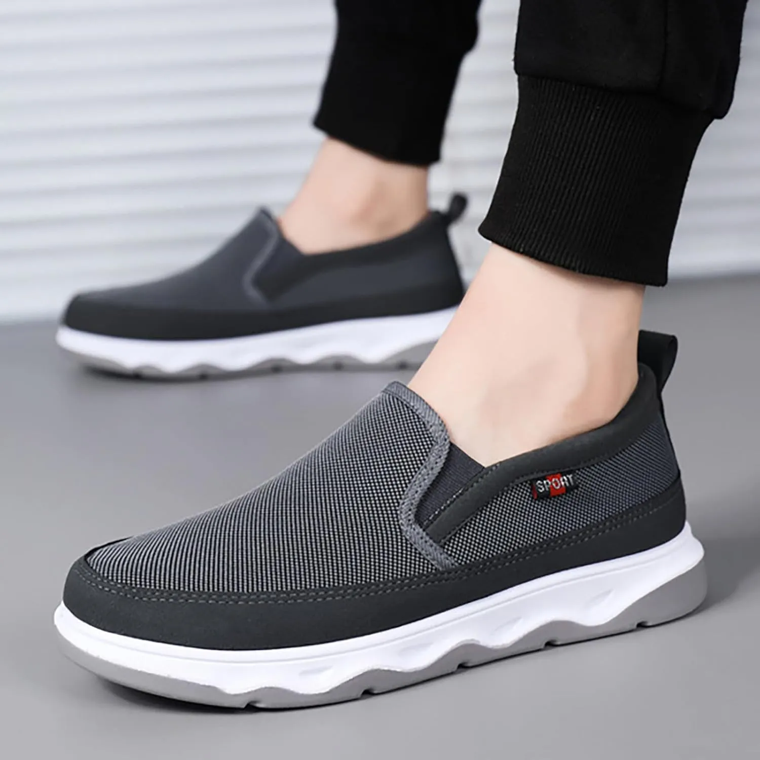 Sneakers At Amazon Mens Athletic Shoes Mens Slip on Shoes Tennis Shoe for Men Sneaker for Men Lightweight Comfortable Sneaker
