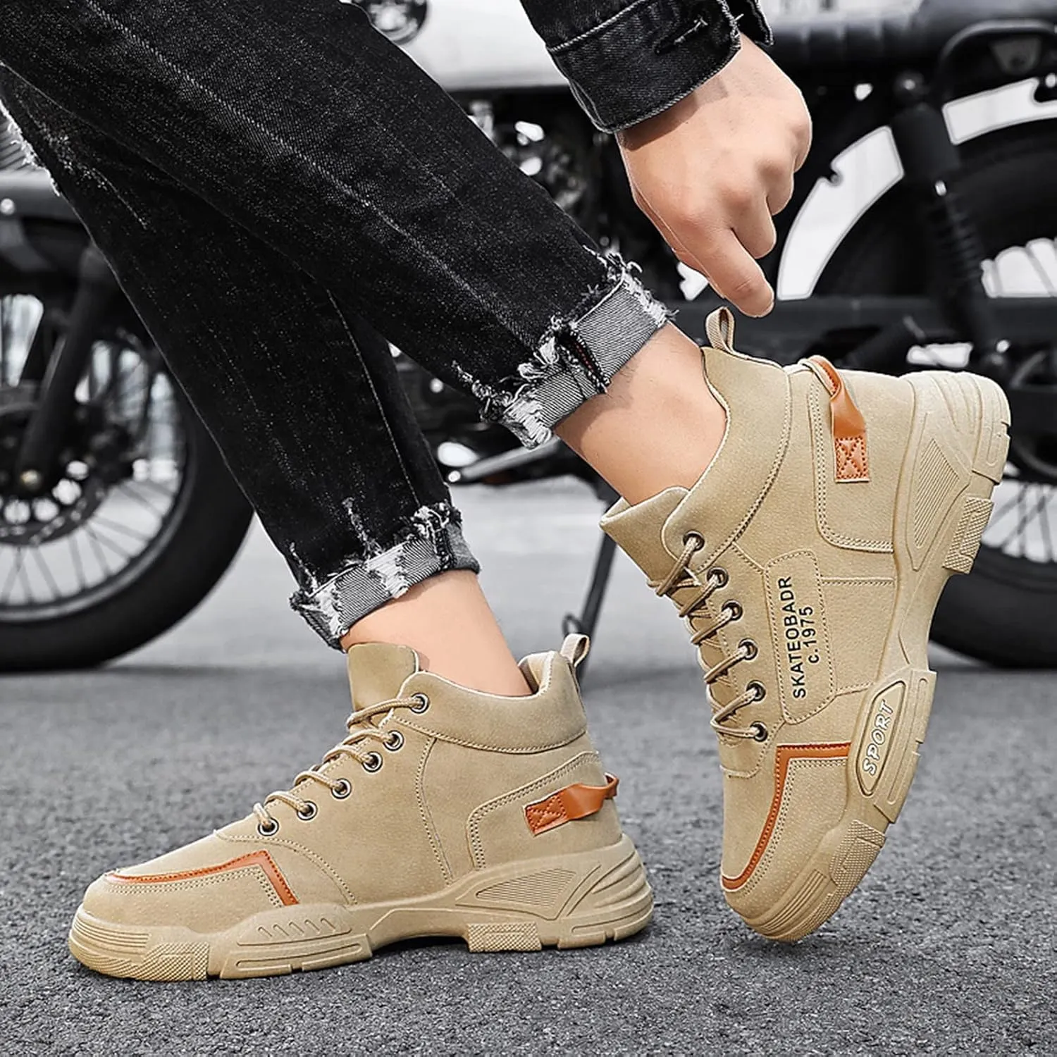 Platform Wedge Sneakers Men's Fashion Sneakers Mens Tennis Shoes Shoe for Men Slip on Shoe for Men Sport Mesh Sneaker