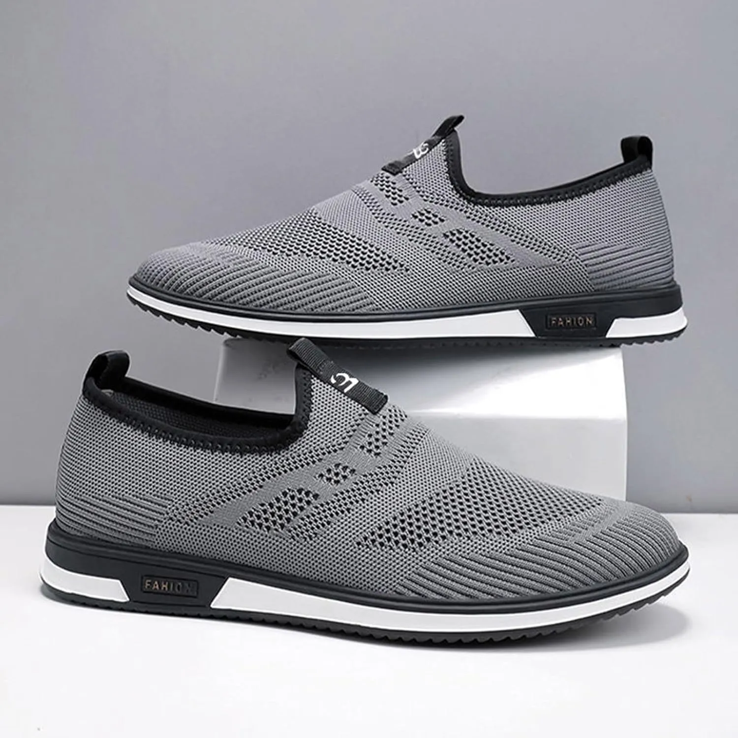 Mens Slip on Shoes Men's Sneakers Shoe for Men Tennis Shoe for Men Running Trail Lightweight Sneaker Ray Allen Sneakers