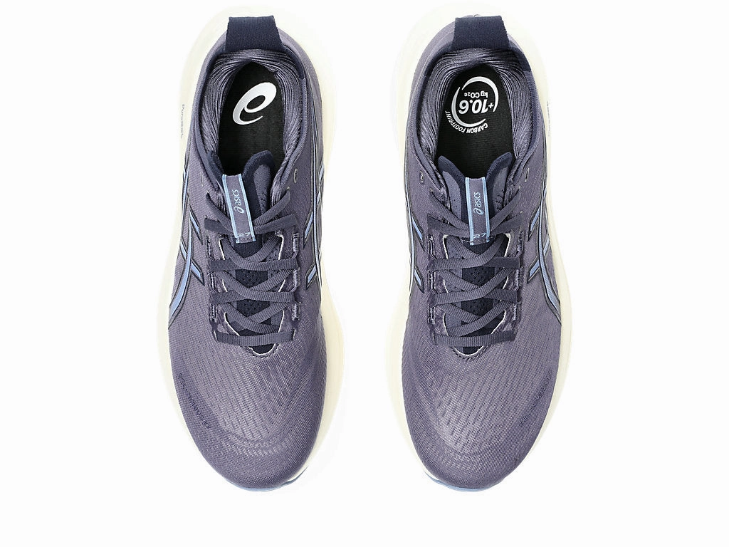 Mens ASICS Gel Nimbus 27 - Indigo Fog/Denim Blue High Heel Army Boots