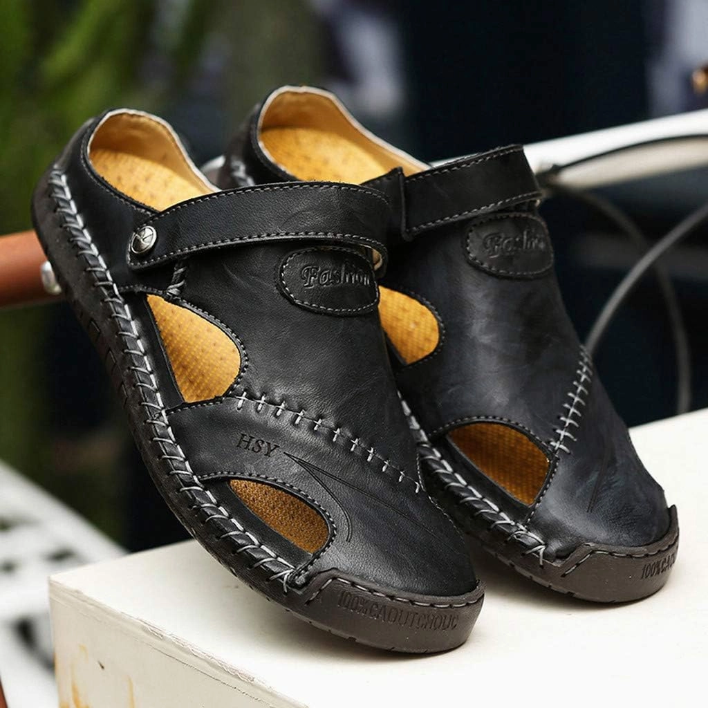 Mens Casual Sandals Casual Shoes Breathable Sandals Men's Leather Summer Outdoor Beach Rubber Slide for Men Casual Shoes At Macys