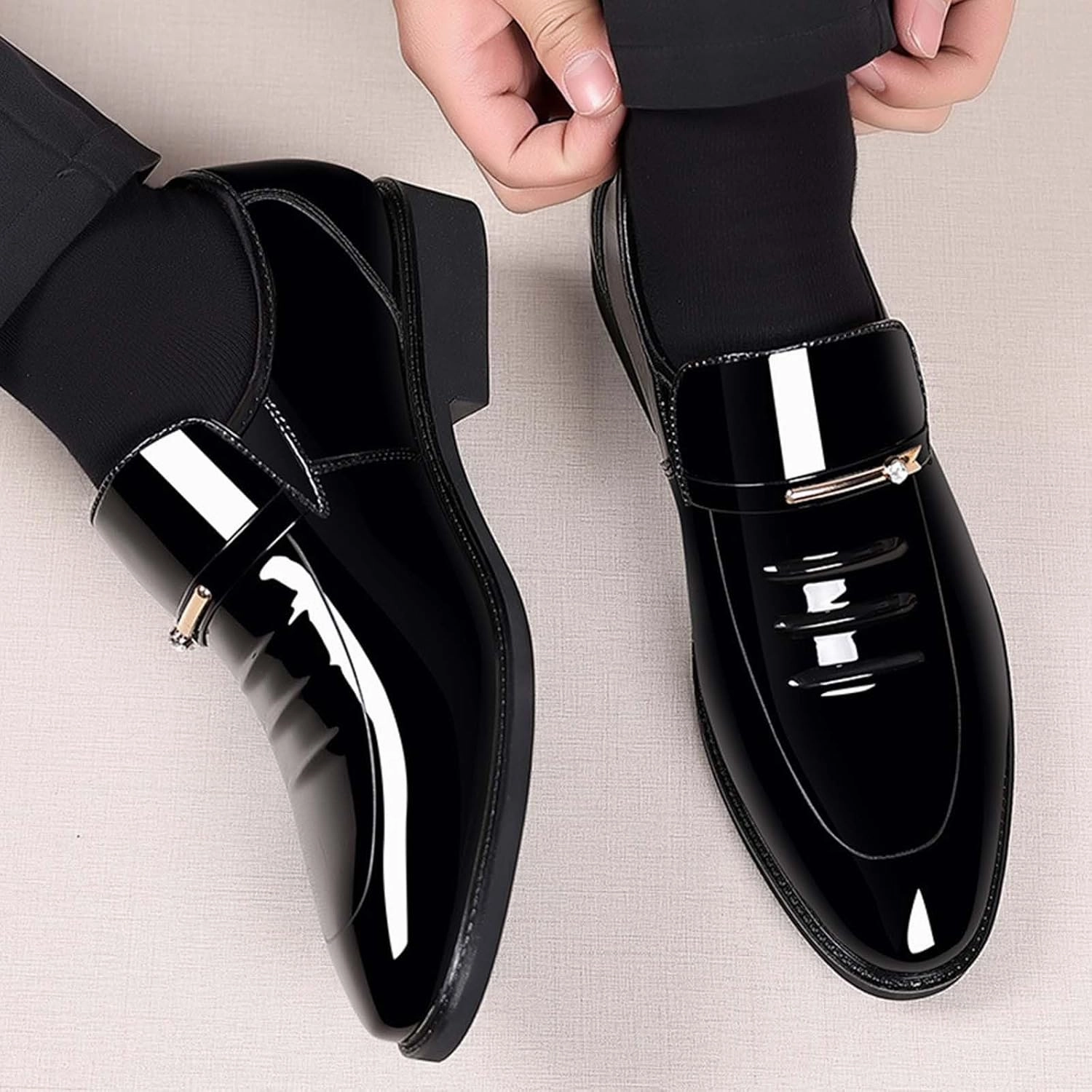 Shoes For Casual And Formal Both Mens Dress Shoes Formal Business Oxford Shoe for Men Tuxedo Black Lace up Work Office Wedding Footwear Party Dressy Outfits