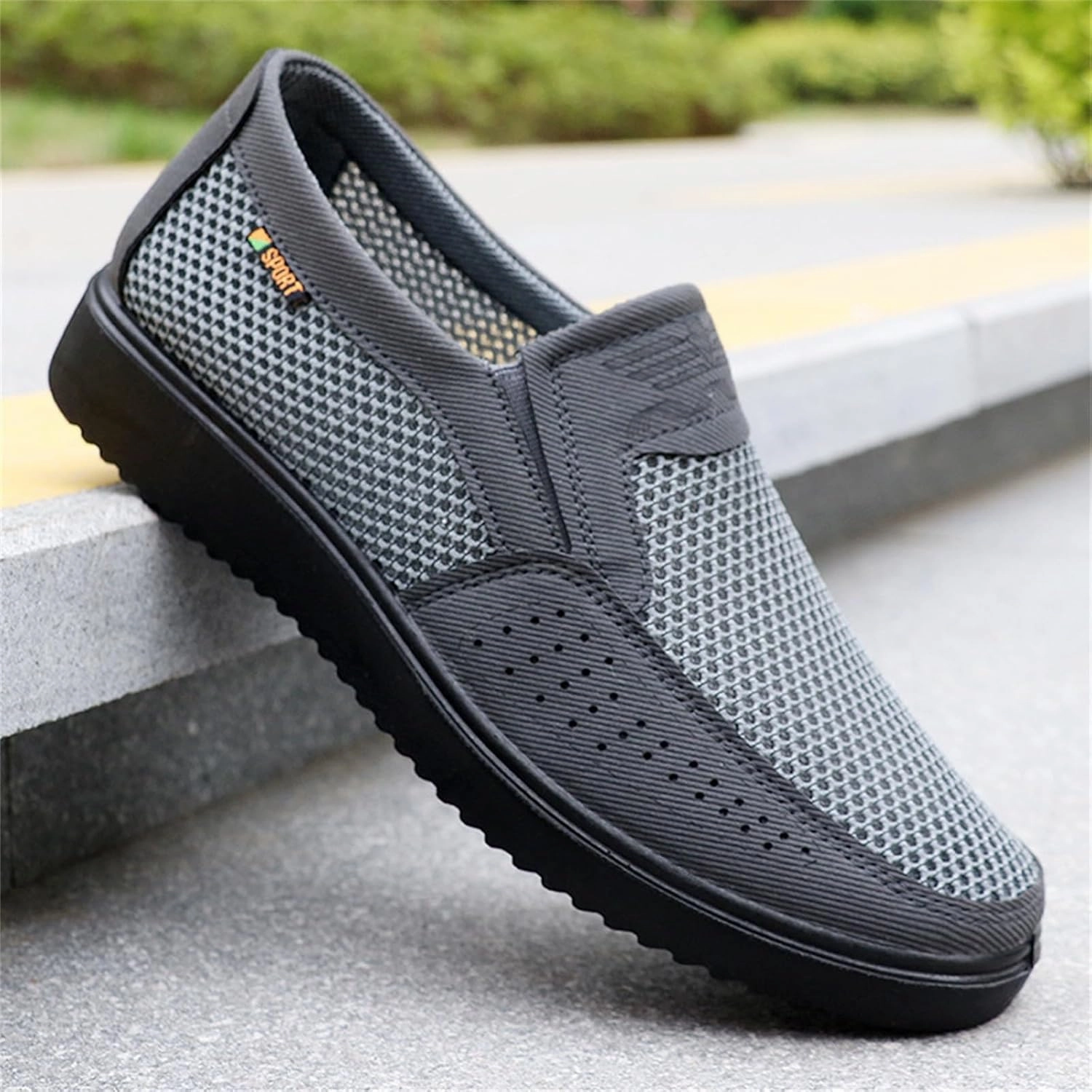 Mens Mesh Loafer Casual Shoes Comfort Lightweight Breathable Driving Sport Travel Walking Shoes for Adult Male Moccasins Casual Shoes