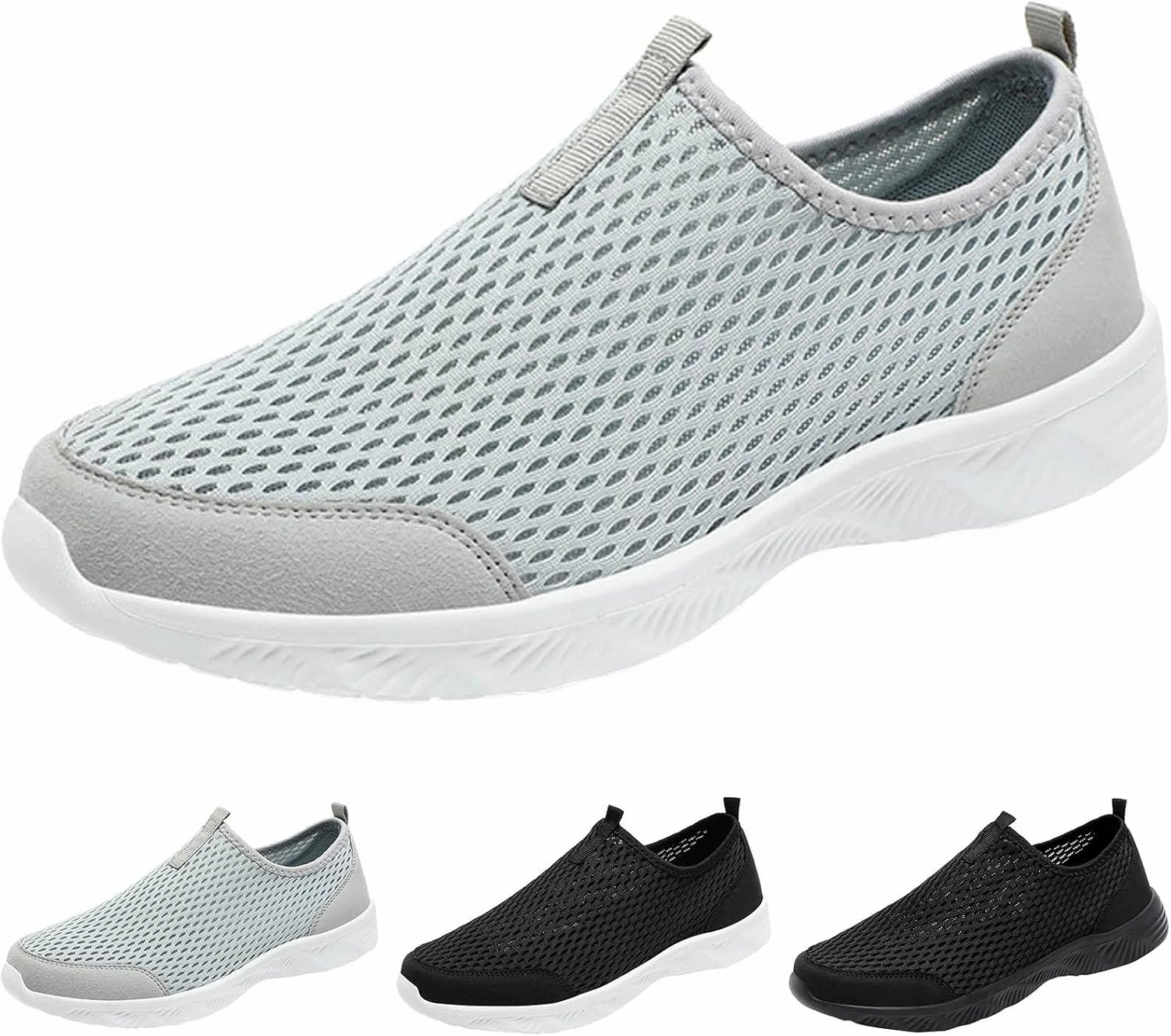 Mens Slip on Shoes Mens Athletic Shoes Walking Shoe for Men Sneaker for Men for Everyday and Travel Mesh Sneaker Ortholite Casual Slip On Shoes