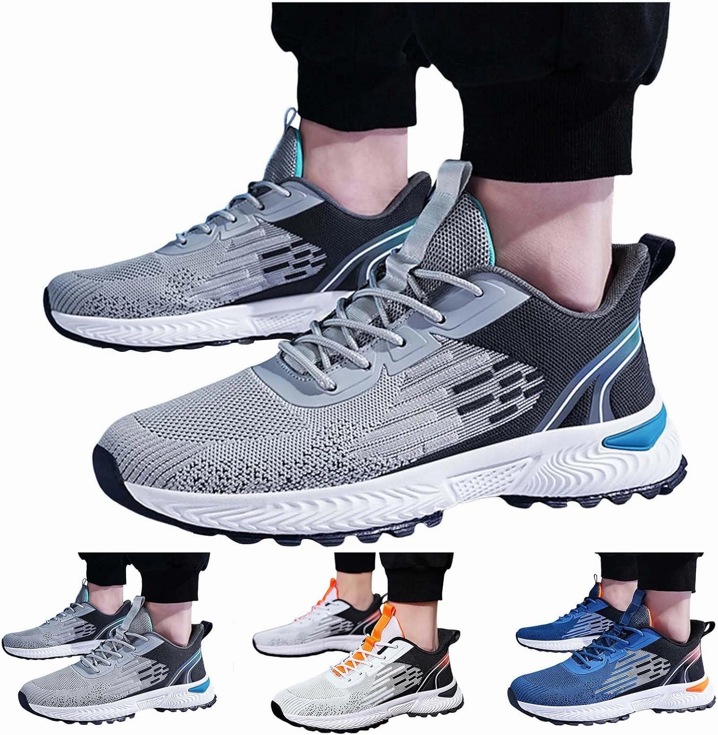 Mens Slip On Tennis Shoes Men's Athletic Shoes Sneakers for Men Running Sneakers Lightweight Walking Sports Tennis Shoes X Miu Miu 530 Sl Suede Sneakers