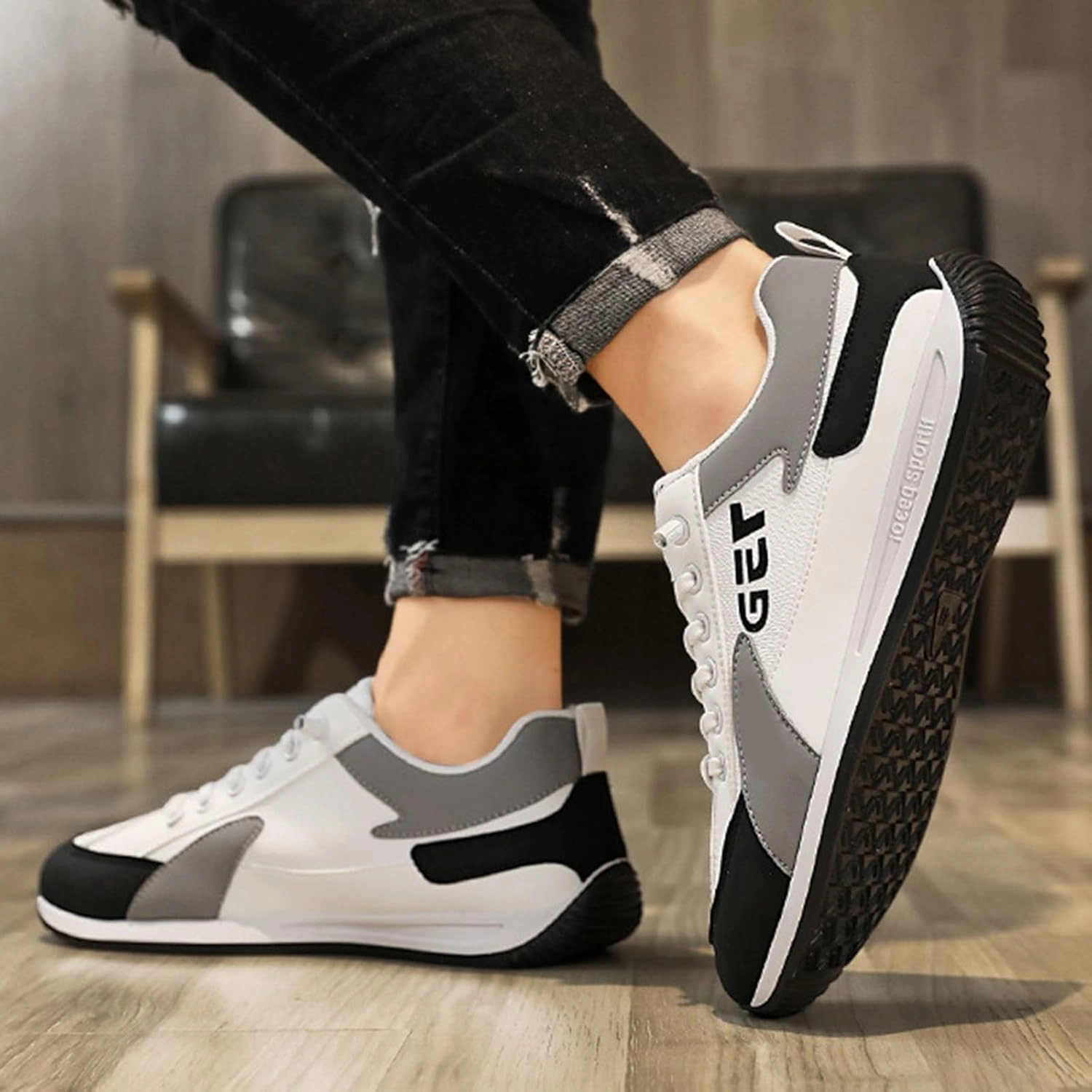 Mens Tennis Shoes Men Casual Sneakers Mens Slip On Running Shoes Lightweight Comfortable Non Slip Sneakers for Men On Cloud Shoes Running