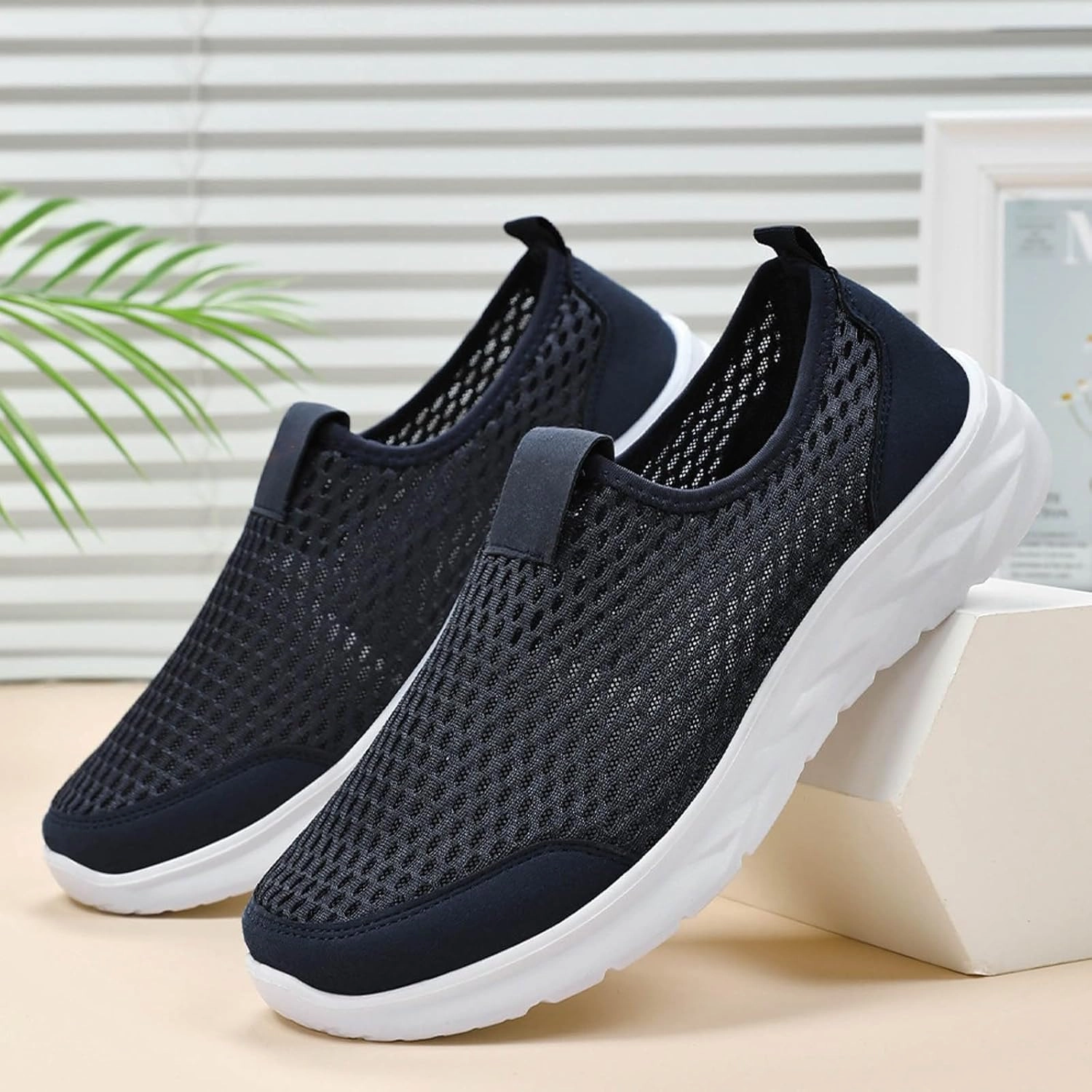 Mens Tennis Shoes Men's Running Shoes Lightweight Breathable Walking Shoes Non Slip Sneakers Mesh Casual Sports Shoes Best Wide Fit Running Shoes