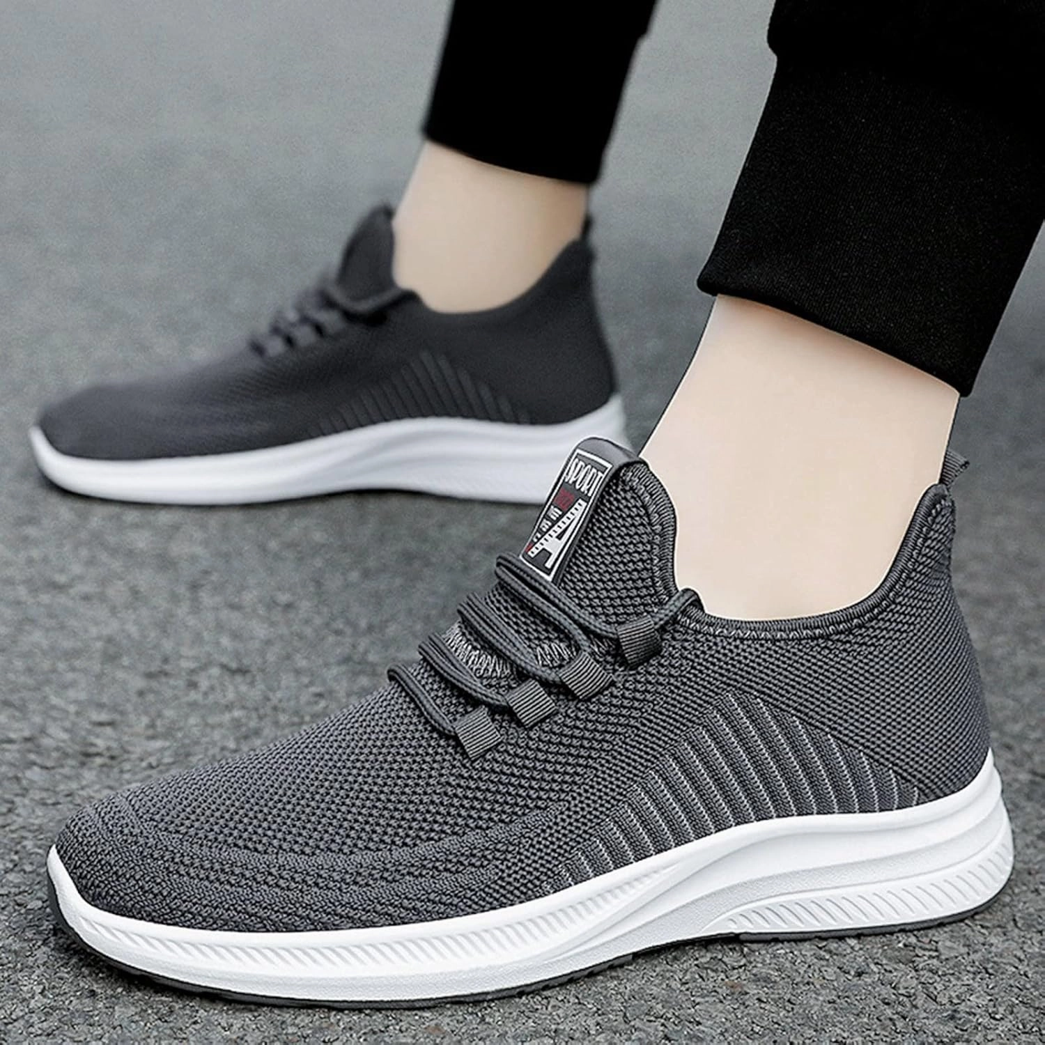 Mens Tennis Shoes Mens Slip on Shoes Sneaker for Men Slip on Shoe for Men Comfortable Running Trail Sneaker New Sneakers