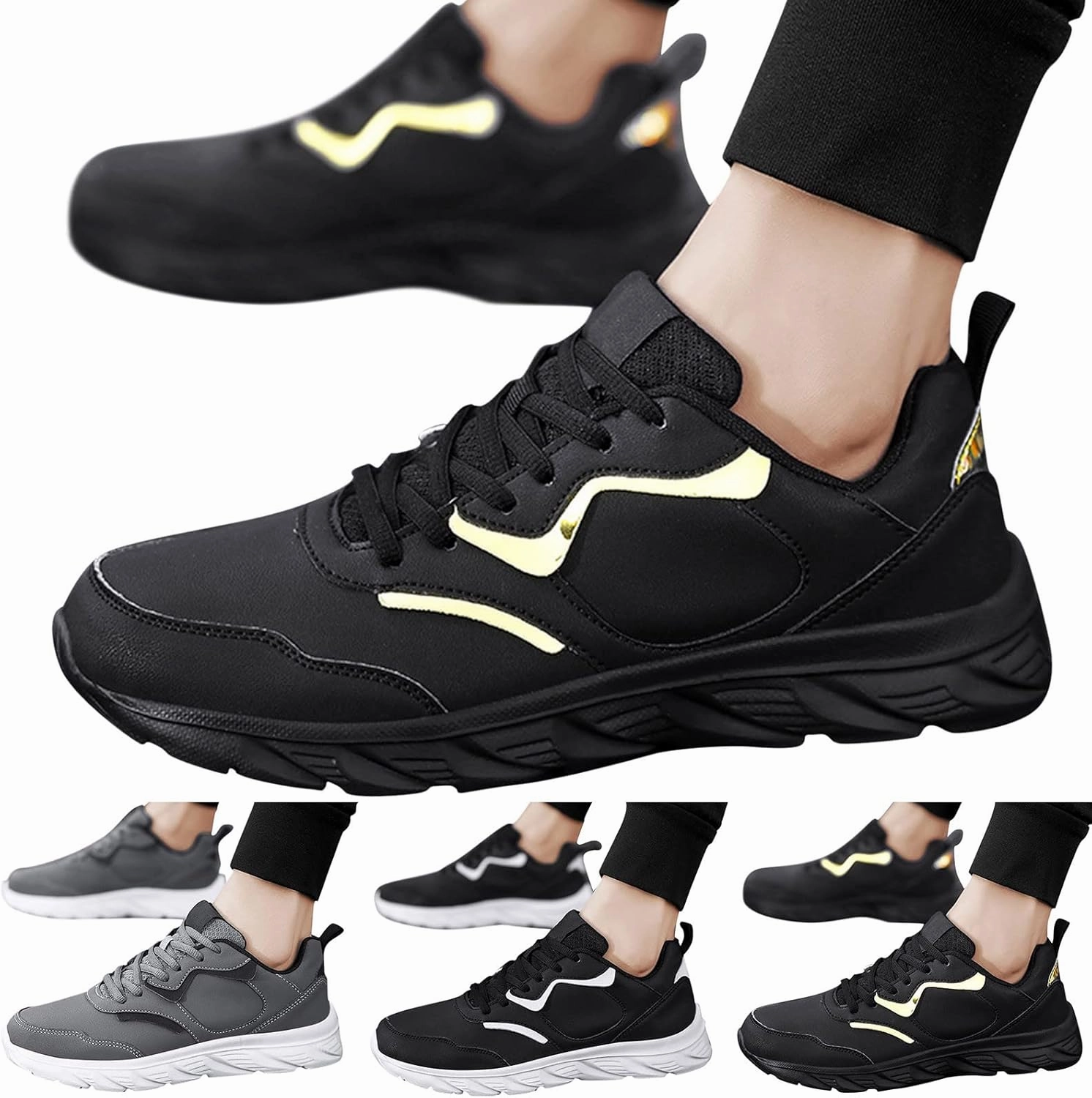 Mens Tennis Shoes Mens Walking Shoes Sneaker for Men Slip on Shoe for Men Running Trail Athletic Gym Sneaker Gh Bass Casual Shoes