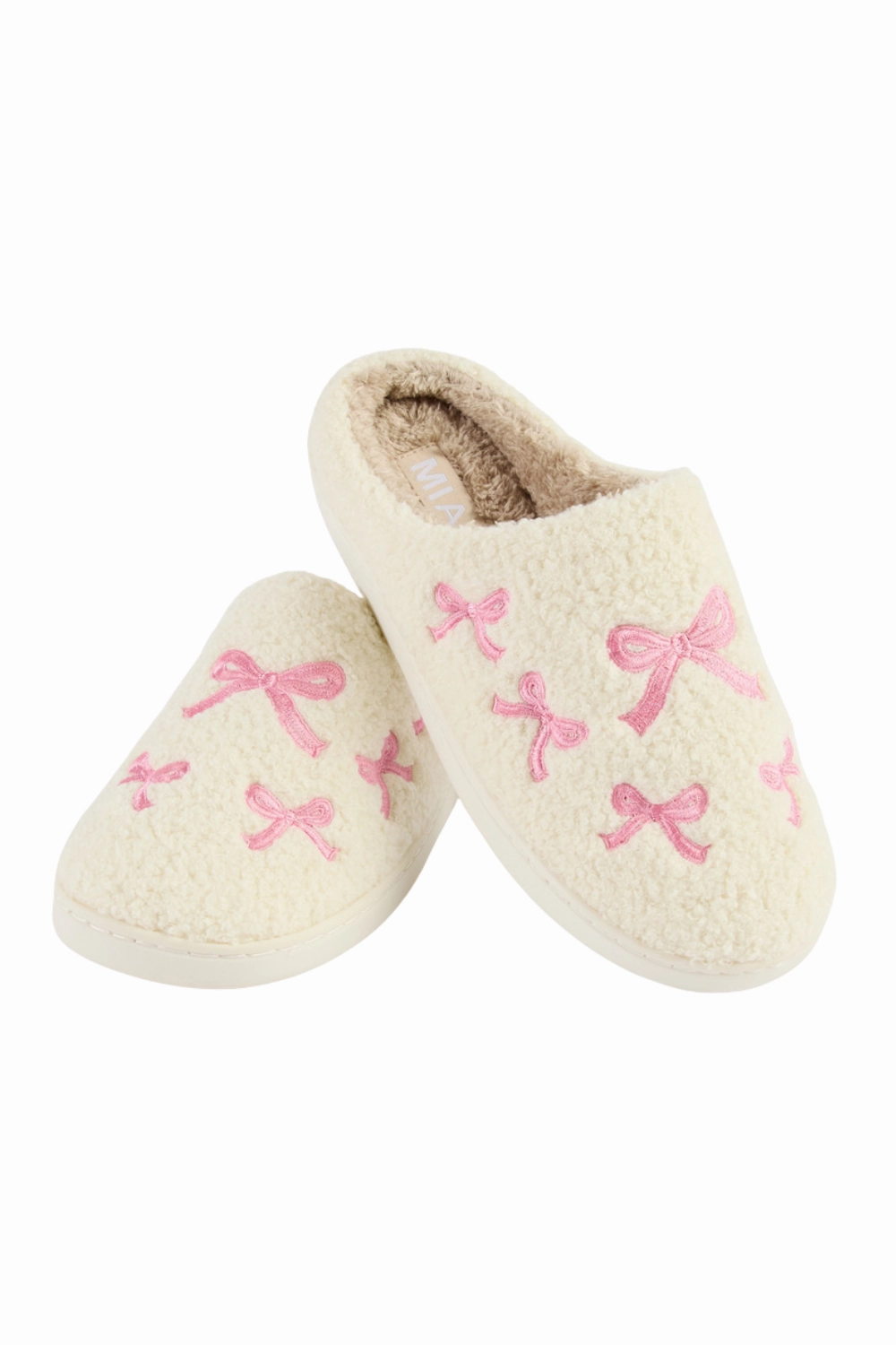 MIA Cozi Bow Slippers for Women in Pink | GS1412401-PINKBOW Robeez Slippers