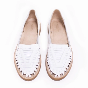 MK21106 - Rio Huaraches White Long Leather Boots