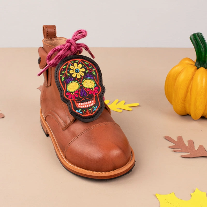 Alpina Ski Boots MK221730 - Charm Skull Black for Heirloom Boots [Leather Accessory]