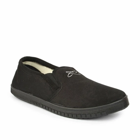 Gliders Casual Black Slip on Moccasins Shoes For Men JOGGING-E By Liberty Wayne Casual Shoes