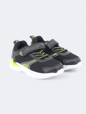 Sneakers Velcro Kids Boy's Printed Sneakers,Black