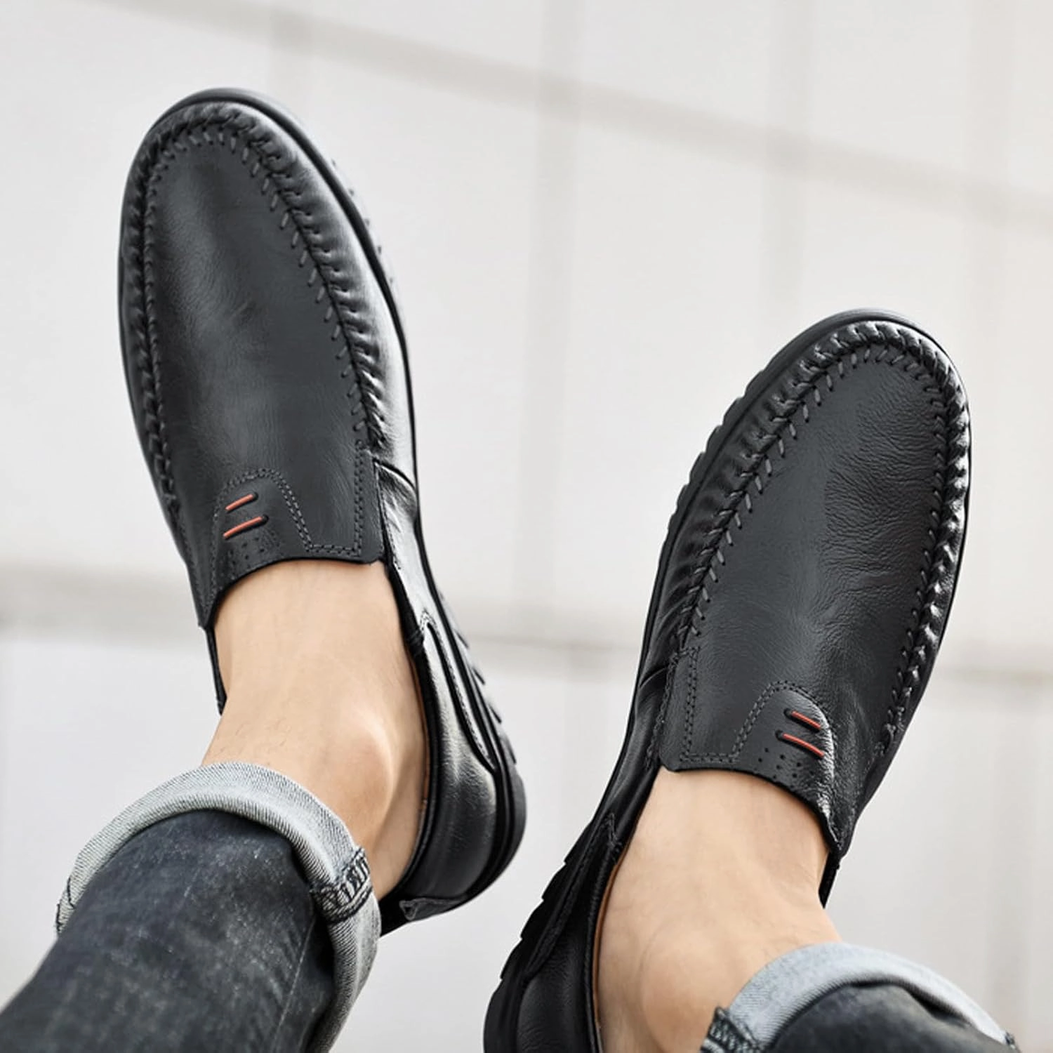 Peter Millar Casual Shoes Mens Slip on Shoes Black Comfort Orthopedic Dress Shoe 2025 Fashion Brogue Footwear Casual Loafers Formal Sneakers