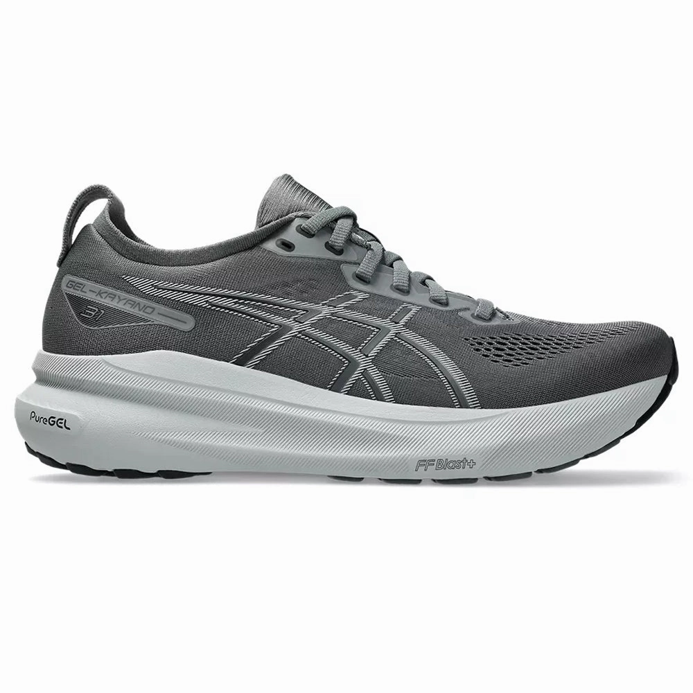 Men's Asics GEL-Kayano 31, Steel Grey/Piedmont Grey, 13 2E Wide Asics Gel-kayano 29 Platinum Running Shoes