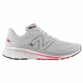 Cloudfeel Espadrille Wedge New Balance Mens 860S13- Light Aluminum/True Red/Black (M860S13)