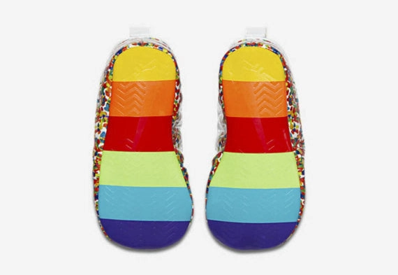 NEW Unisex Infant Nike Prosite Pro Baby Rainbow Shoes, rainbow baby, baby girl shoes, Swarovski Nike,bling baby shoes, rainbow babies Nike Shoes With Strap Over Laces