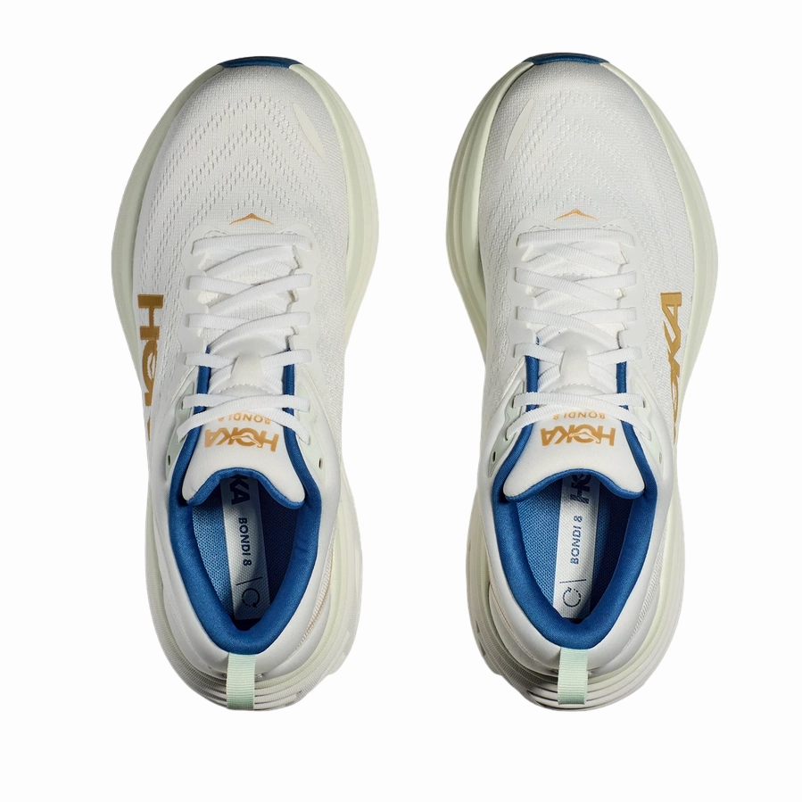 Shoes Safety Toe Hoka One One scarpa da corsa da uomo Bondi 8 1123202/FTG ghiaccio-oro