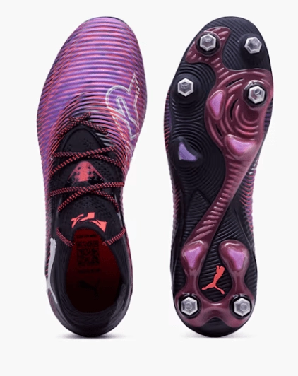 Shop Indoor Soccer Cleats PUMA Future 8 Ultimate Mxsg Spft Ground Soccer Shoes - Black/White/Glowing Red