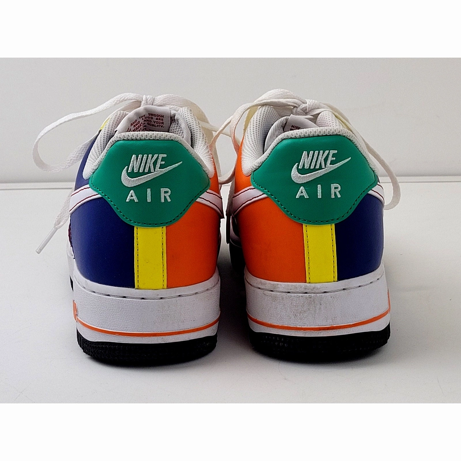 Nike Air Force 1 Low 07 LV8 Sneakers Rubiks White Red Blue Men Sz 10.5 Nike Tech Hera Shoes