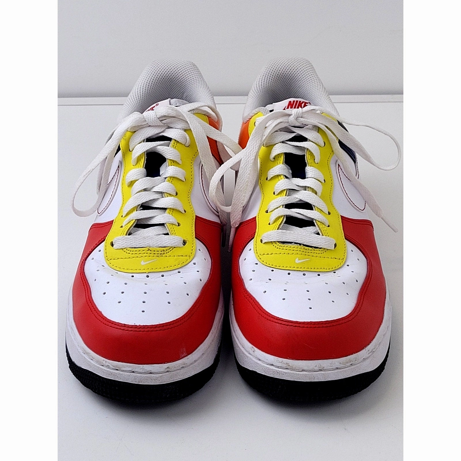 Nike Air Force 1 Low 07 LV8 Sneakers Rubiks White Red Blue Men Sz 10.5 Nike Zegama Trail Running Shoes
