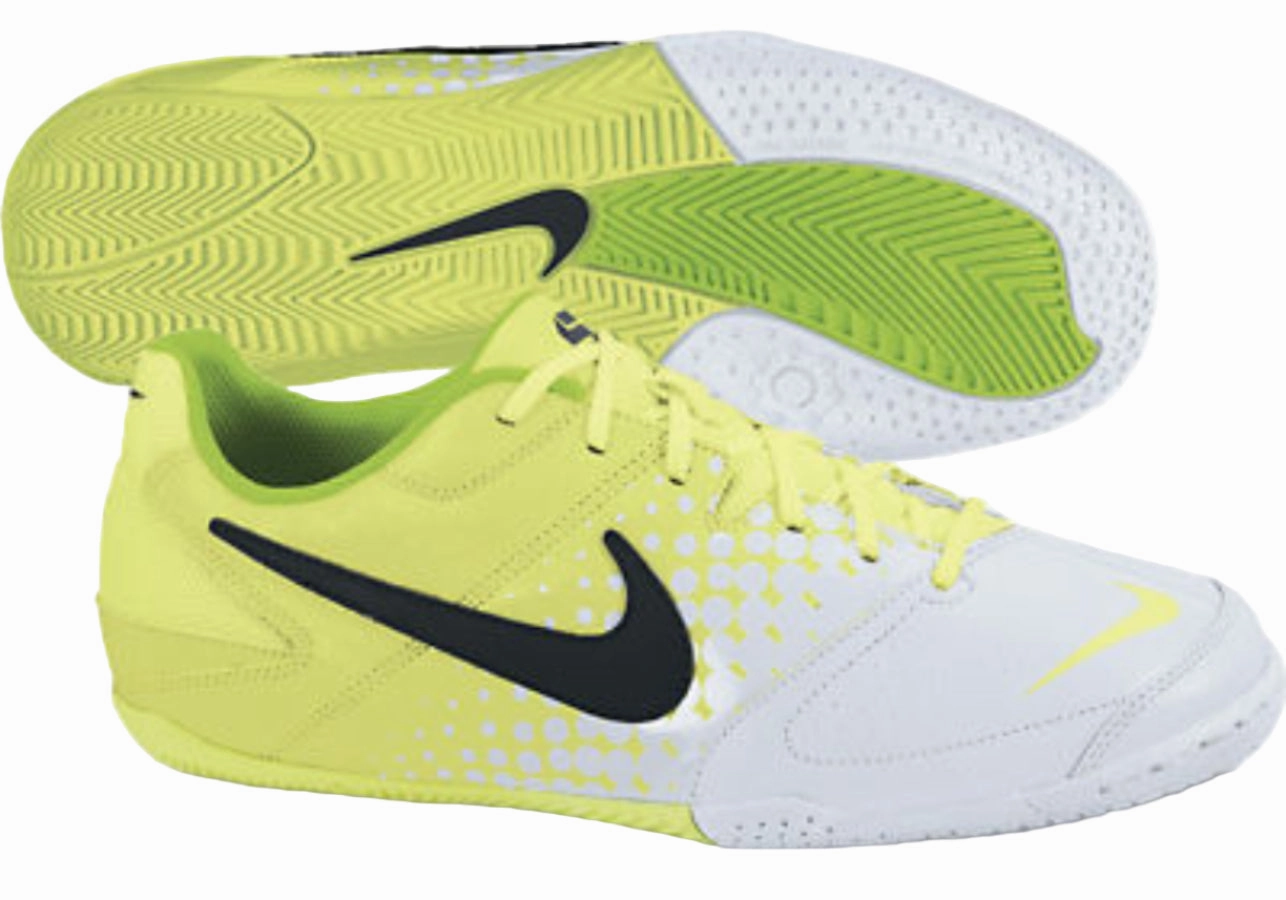 New Balance Soccer Cleats Nike JR 5 Elastico Indoor Soccer Shoes - Volt/White/Black
