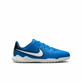 Nike Jr. Tiempo Legend 10 Club Blue Turf Soccer Shoes Best Soccer Cleats In The World