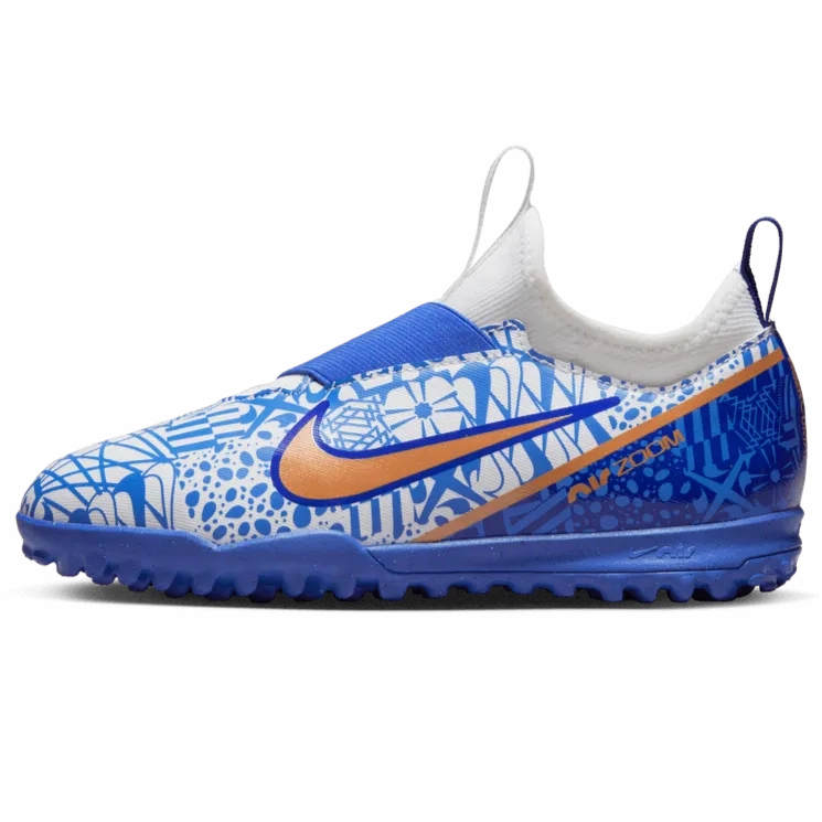 Nike JR Zoom Vapor 15 Academy CR7 Turf - White-Metallic Copper Best Comfortable Shoes Nike