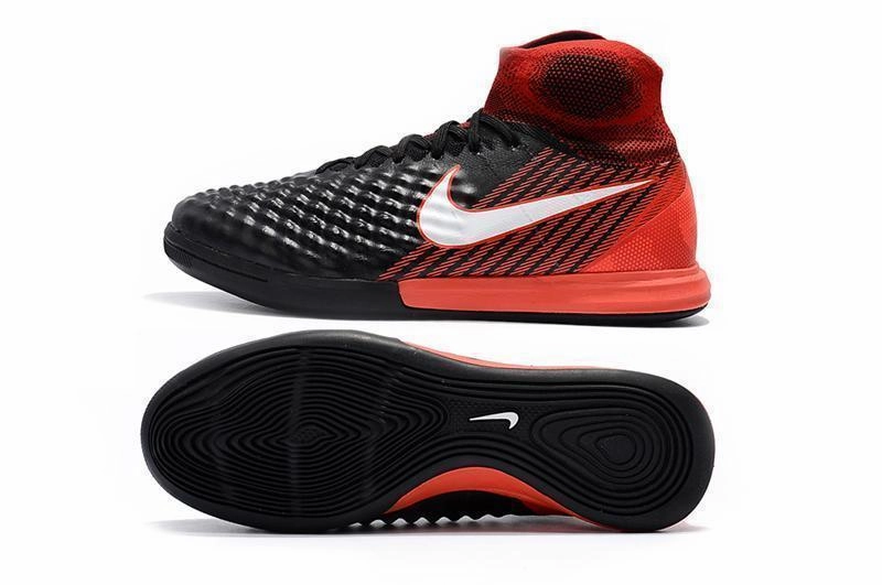 Nike Deadstock Shoes Nike MagistaX Proximo II IC Soccer Shoes Black White Crimson