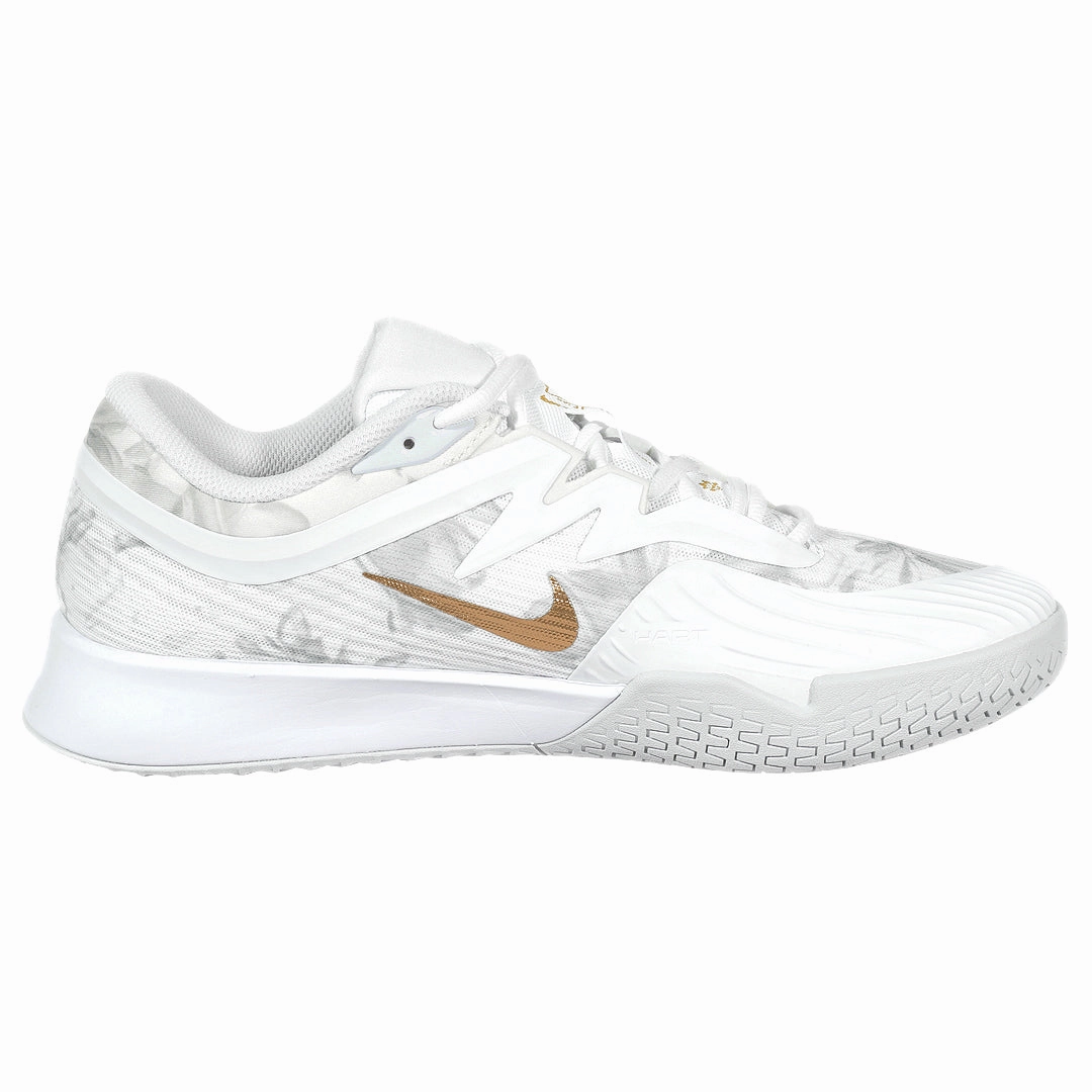 Nike Men's Air Zoom Vapor Pro 3 Magnolia - White/Metallic Gold Clean Tennis Shoes