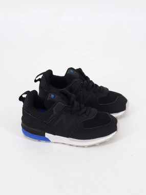 Kids Boy's Brand Logo Printed Sneakers,Black Beth Sneakers