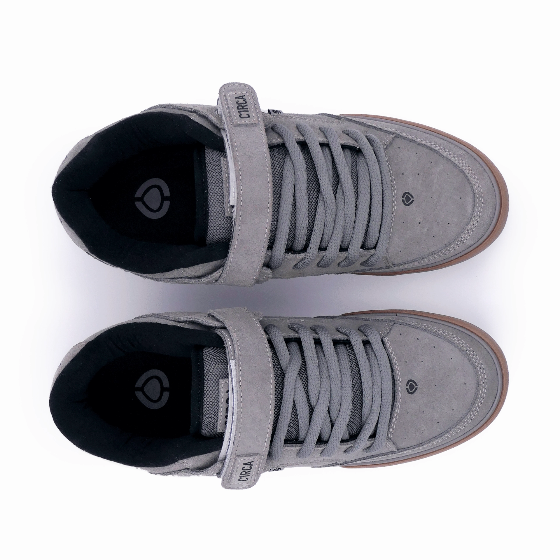 205 VULC-STEEPLE GREY/BLACK/GUM Double Tongue Skate Shoes