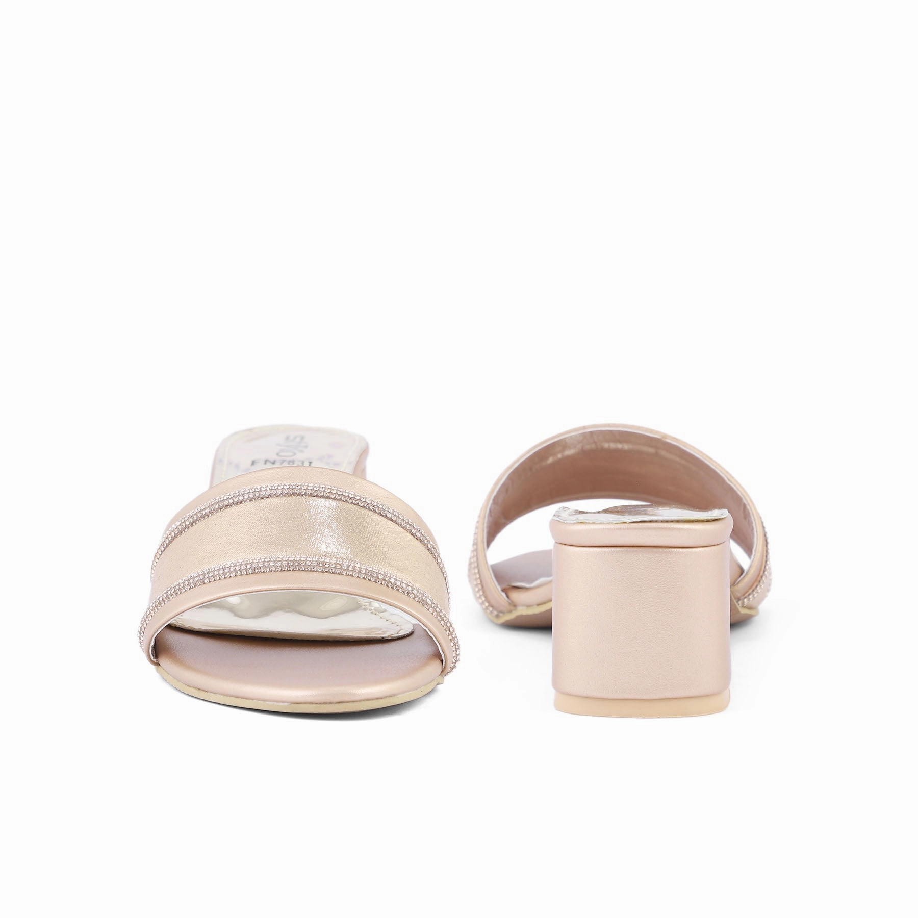 Satin Ballerina Slippers Peach Fancy Slipper FN7831