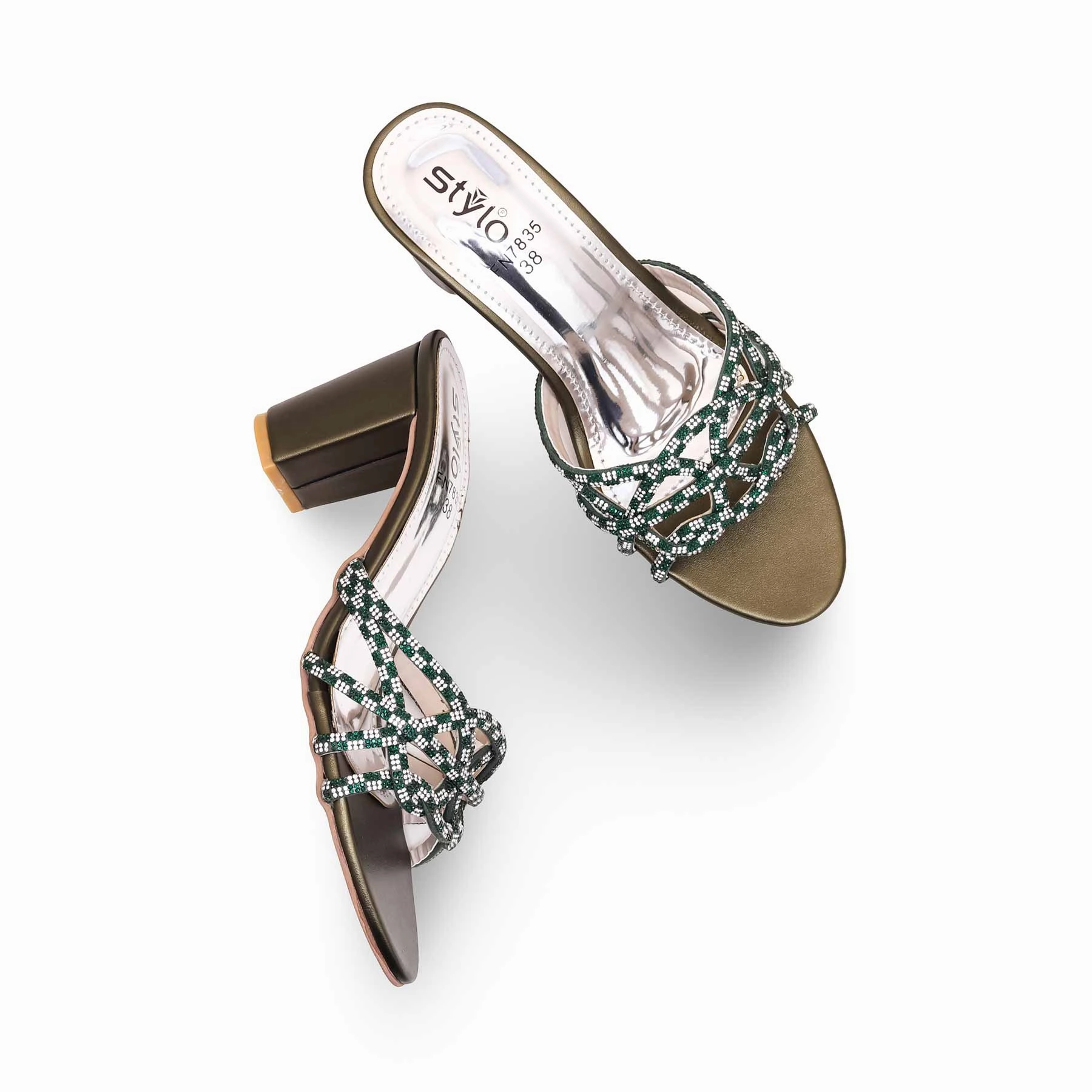 Olive Fancy Slipper FN7835 3d Printed Slippers