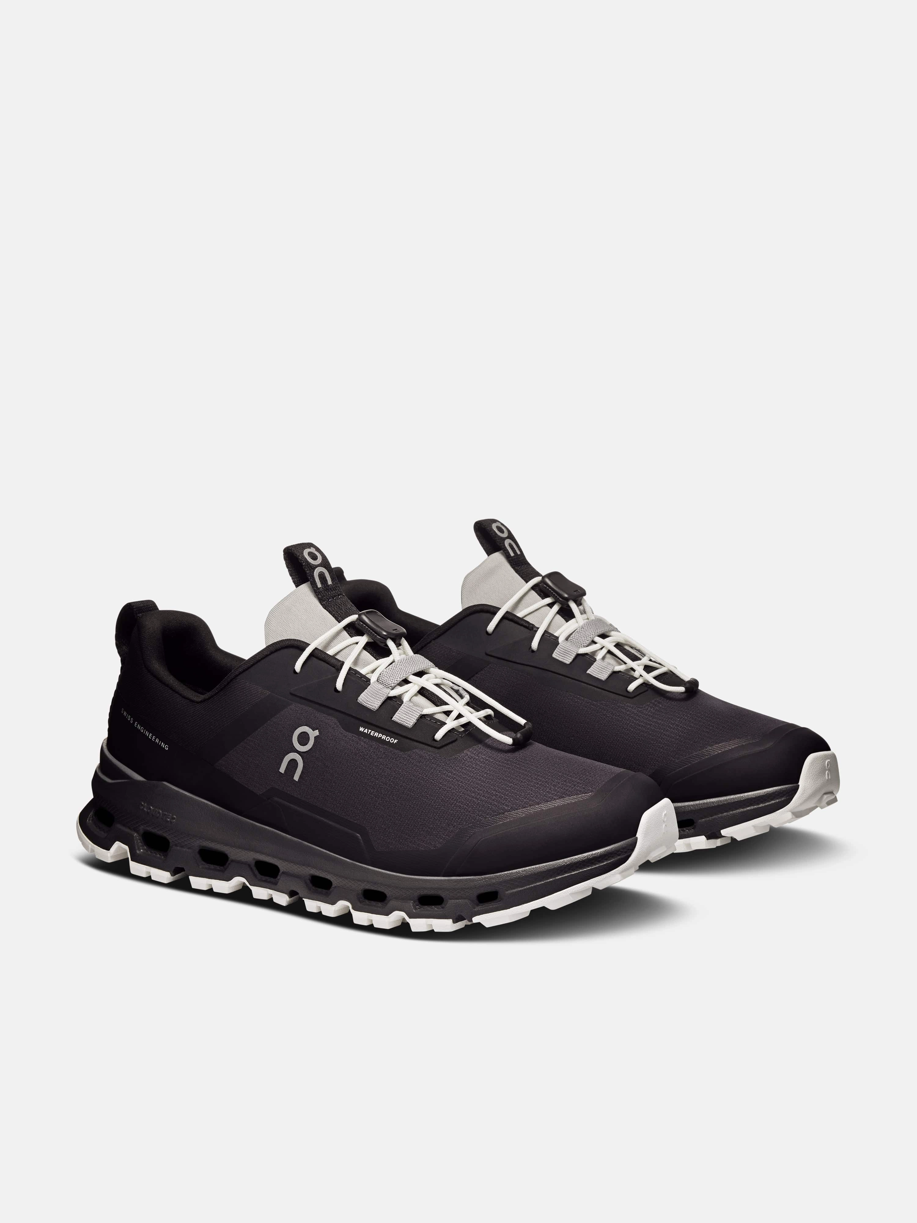 On Running Kids Cloudhero Waterproof Trainers in Black Waterproof Spray On Leather Shoes
