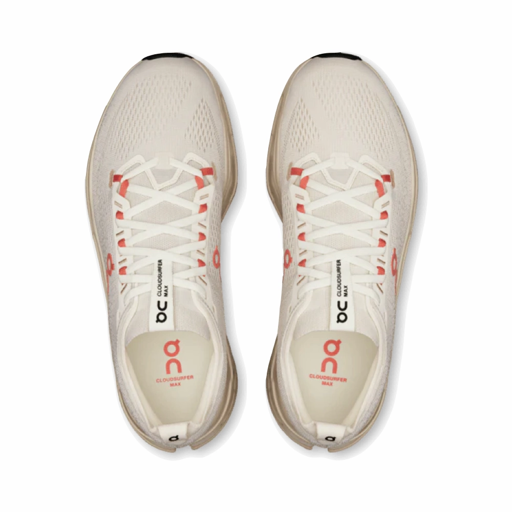 Flat Shoes Korea On Women's Cloudsurfer Max Sneaker in Ivory/Salmon