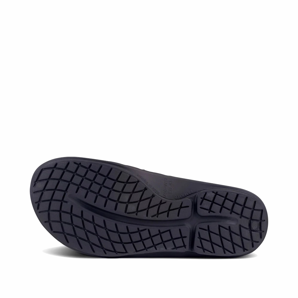 Espadrillas OOfos OOahh Sport Flex Adjustable Slide Sandal in Black