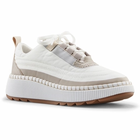 Cougar Sayah White/Taupe Sneaker (Women's) Mary Jane Shoes For Walking