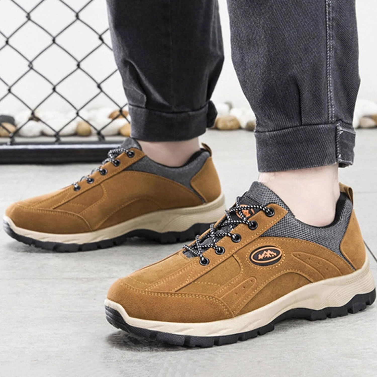 IWIHMIV Men's Running Shoes Walking Hiking Sneakers for Men Tennis Shoe Outdoor Mens Casual Workout Shoe Mens Athletic Shoes Running Shoes With Spikes