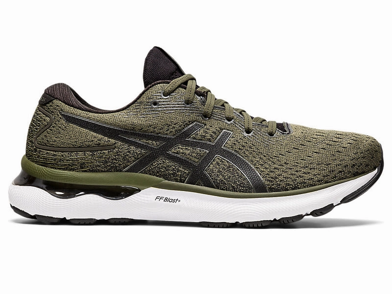 Men's Asics Gel-Nimbus 24, Olive Canvas/Gunmetal, 11 D Medium Asics Shoes Gel Contend 5 Running