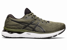 Men's Asics Gel-Nimbus 24, Olive Canvas/Gunmetal, 11 D Medium Asics Gel-tactic 12 Indoor Court Shoes Reviews