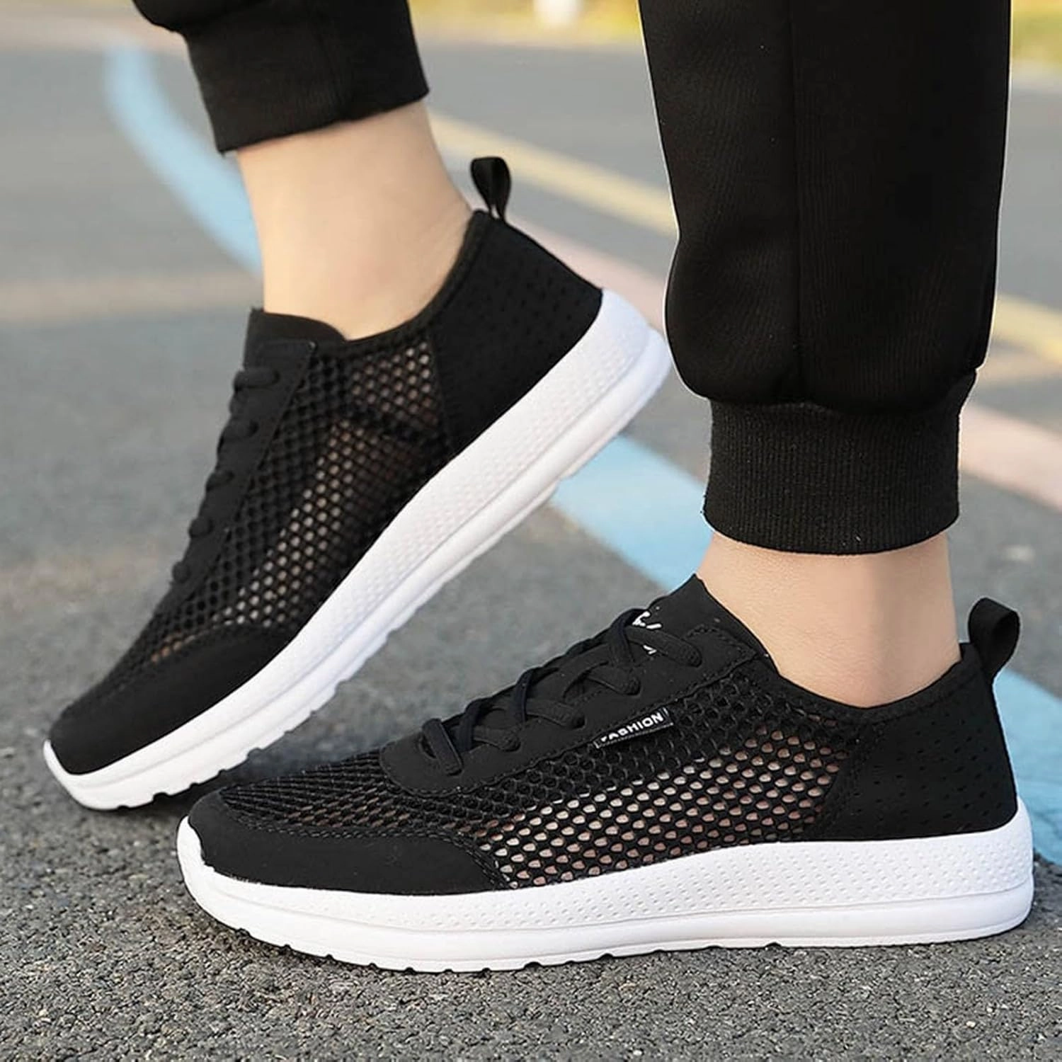 IWIHMIV Mens Tennis Shoes Breathable Men's Running Shoes Walking Sneaker Athletic Sport Shoes Lightweight Casual Outdoor Shoe Best Running Shoes For High Arches And Plant